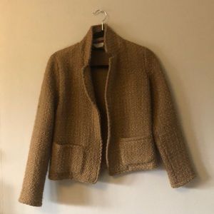 Billy Reid teddy coat camel tan color, 100% wool, made in USA.